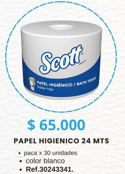 Papel higiénico 24 mts